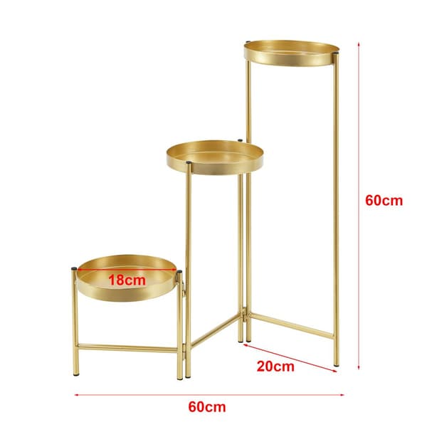 Piedestal Kallo 60x60x18 cm metall [en.casa]