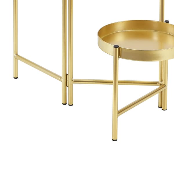 Piedestal Kallo 60x60x18 cm metall [en.casa]