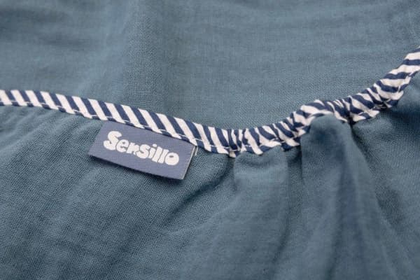 Sensillo MUSLIN SWADLE FOR SETE BLÅ 75x75