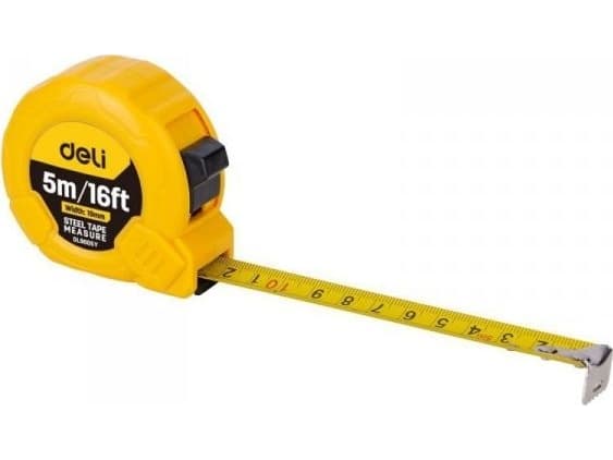 Deli Rullebånd 5m/19mm gul