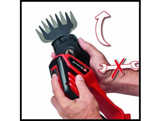 Einhell GE-CG 18/100 Li T-Solo, 10 cm, 20 cm, 8 mm, Sort, Rød, 18 V, 700 g - SOLO