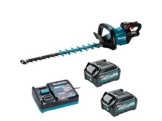 Makita UH004GD201 - Hekkstusser - trådløs - 40 V - 720 W - 2 batterier - 2000/3600/5000 spm - 600 mm - kuttekapasitet: 23.5 mm - tannavstand: 35 mm -