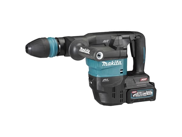 Makita XGT HM001GM201 - Roterende hammer - trådløs - SDS-max - 9.4 joule - 2 batterier - 40 V