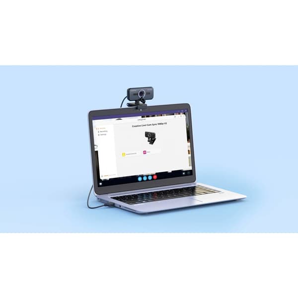 Creative LIVE Cam Sync 1080P V2 Full HD-Webkamera 1920 x 1080 Pixel klämfäste