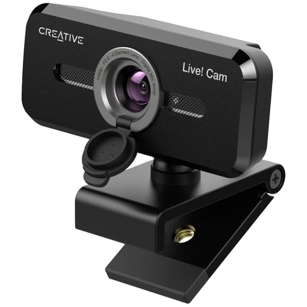 Creative LIVE Cam Sync 1080P V2 Full HD-Webkamera 1920 x 1080 Pixel klämfäste Svart