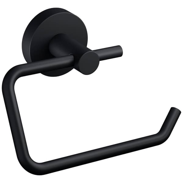 tesa MOON BLACK Toalettpappershållare Lim Metall