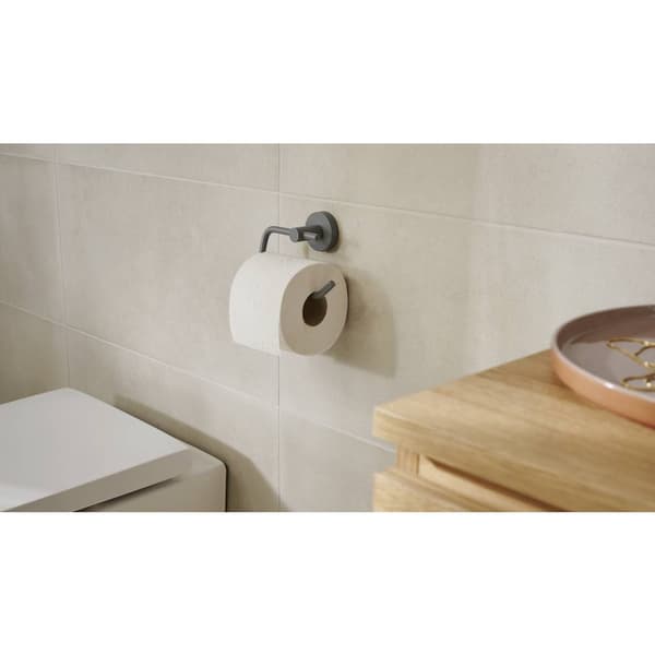 tesa MOON GREY Toalettpappershållare Lim Metall