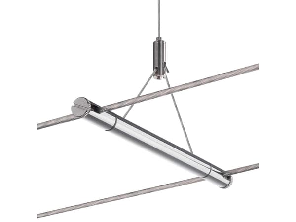 SLV TENSEO, Wire rope suspension, Krom, Stål, IP20, Ytmonterad, 12,5 cm
