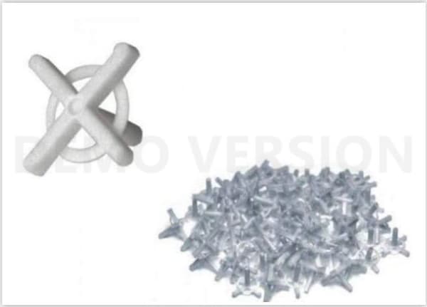 MEGA 61383 MEGA ETÄISYYSRASTIT 2,5 MM:N GLAZURE-KAHVALLA 75 ARKKIA