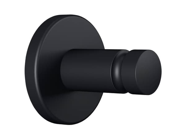 TESA MOON BLACK, Sisätila, Pyyhekoukku, Musta, Metalli, Pyöreä, 37 mm