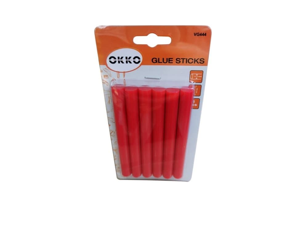 Okko Glue Sticks 6Pcs Set.11.2X100mm.Red