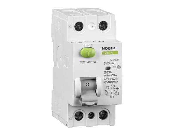 Noark NOARK NOARK Vikavirtasuojakatkaisija RCCB 2P 40A 0.03A AC tyyppi Ex9L-N 108315