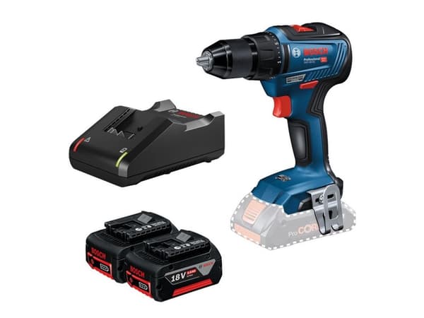 GSB 18V-55 Professional bore-/skruemaskine med børsteløs motor er det perfekte første værktøj i Boschs 18 V-kategori.