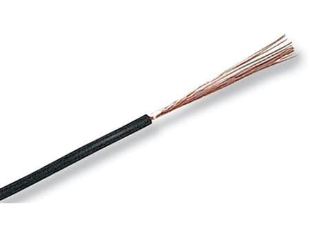 Monteringsledning, PVC 1x6mm² H07V2-K sort 300/500V jumbobox, ledning Ø4,8mm - (750 meter)