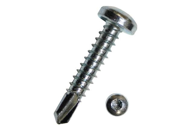 DRESSELHAUS Plåtskruv förzinkad med borrspets och panhuvud 4,2x38 mm med torx 20 - (1000 st.)