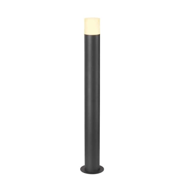 SLV GRAFIT E27 90 Pole round, Golvbelysning för utomhusbruk, Antracit, Gjuten aluminium, IP44, Gata, I