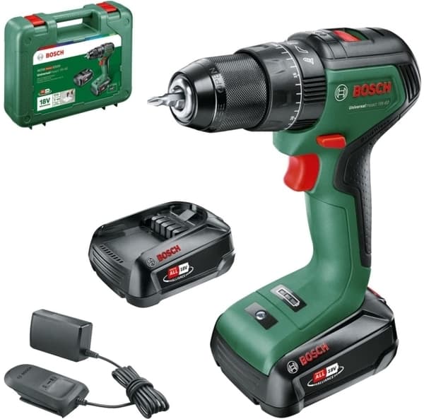 Bosch AKKUSLAGBOREMASKINE UNIV 18V-60 2X2,0AH