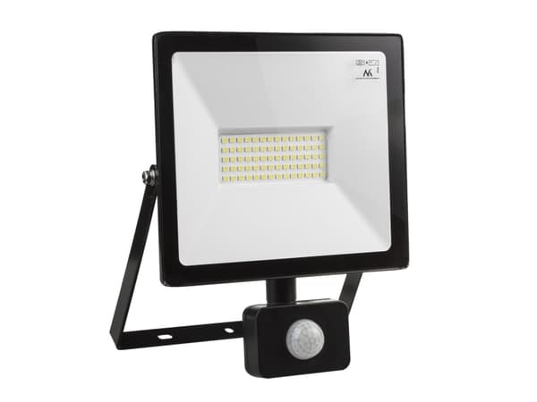 Maclean flomlys LED flomlys med bevegelsessensor, slank 50W, 4000lm, varm hvit farge (3000K)