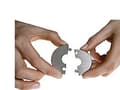Miniatyrbilde 1 av 2: 12mm rustfri roset - Click-One-Two