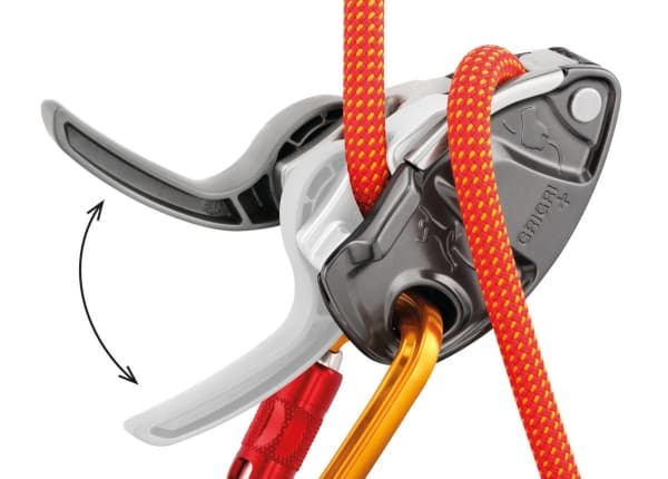 Petzl GRIGRI +, Avustettu jarrutus, Alumiini, Terästä, 200 g, 1 kpl