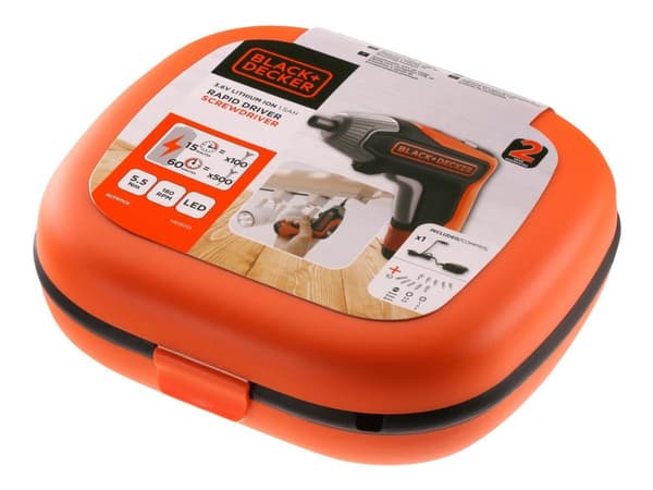 BLACK+DECKER BCF611CK - Skruvmejsel - sladdlös - 5.5 N·m - 3.6 V