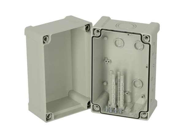 Fibox Enclosure, ABS, metric knock-outs Grey cover 5814062 Universalkabinet 187 x 122 x 130 ABS Gråhvid (RAL 7035) 1 stk