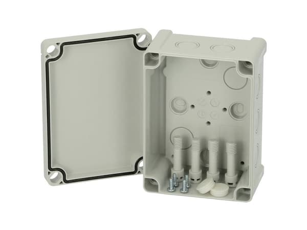 Fibox Enclosure, PC Grey cover 5824022 Universalkabinet 130 x 95 x 65 Polykarbonat Gråhvid (RAL 7035) 1 stk