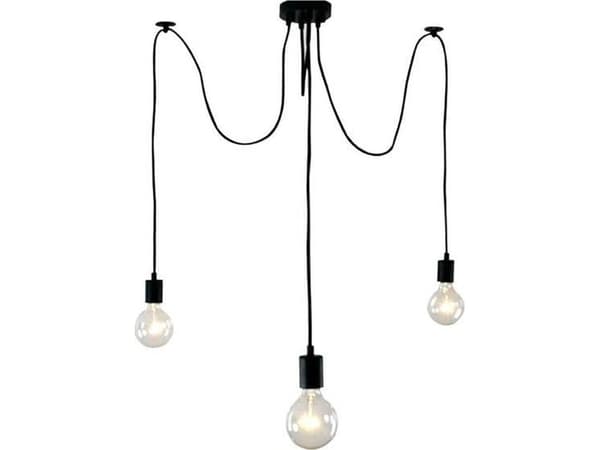 ECpower Zd74c Hengende Lampe Spider Lysekrone Taklampe 3 Arms E27 Universal