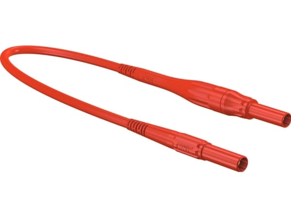 Stäubli XSMF-419, Testkabel, Röd, CAT IV, Nickel, PVC, 2 m