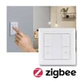 Miniatyrbild 3 av 4: 50134 SH ZB Wandtaster Doppelwippe On/Off/Dimm Paulmann Home Trådlös brytare Vit