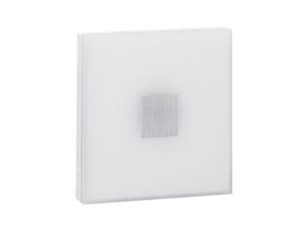 Paulmann Square Single tile, Upotettu, Neliö, 2700 K, IP44, Valkoinen