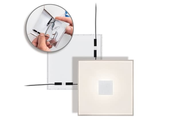 Paulmann Square Single tile, Upotettu, Neliö, 2700 K, IP44, Valkoinen
