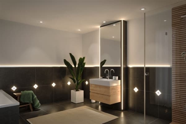 Paulmann 784.12, Intelligent vägglampa, Vit, ZigBee, Varmvit, 2700 K, 12 lm