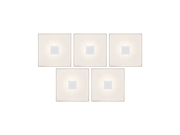 Paulmann 784.02, firkant, 2700 K, IP44, Hvit Hvit