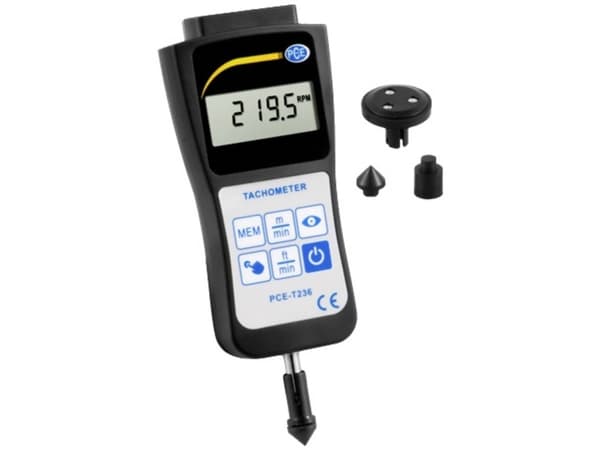 PCE Instruments PCE-T236 Rotationsräknare 0,5 - 19999 rpm 5 - 99999 rpm