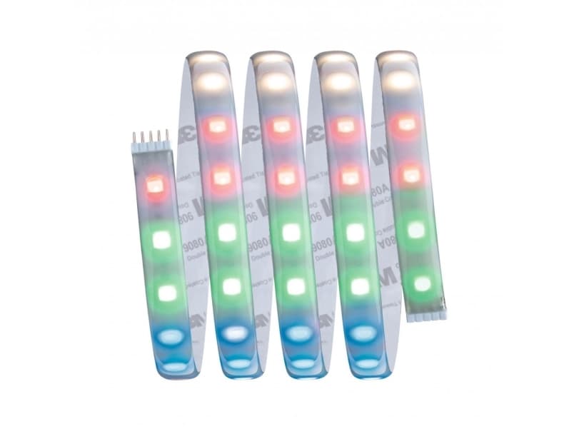 Paulmann RGBW Coated Basic Set, Smart belysningslist, Silver, ZigBee, LED, 3000 K, 3000 K