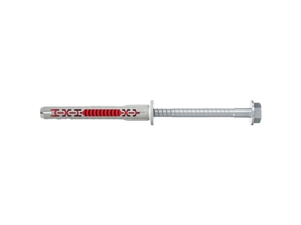 Fischer 562152, Expansionsankare, Betong, Gipsblock, Murverk, Nylon, Grå, Förzinkat stål, Torx