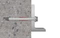 Miniatyrbilde 5 av 5: Fischer 562172, Ekspansjonsanker, Betong, Gipsblokk, Murverk, Nylon, Grå, Torx, TX40