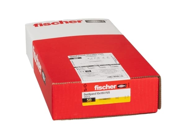 Fischer 562172, Ekspansjonsanker, Betong, Gipsblokk, Murverk, Nylon, Grå, Torx, TX40