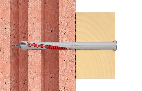 Fischer 562151, Expansionsankare, Betong, Gipsblock, Murverk, Nylon, Grå, Förzinkat stål, Torx