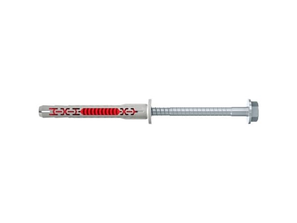 Fischer 562167, Expansionsankare, Betong, Gipsblock, Murverk, Nylon, Grå, Förzinkat stål, Torx