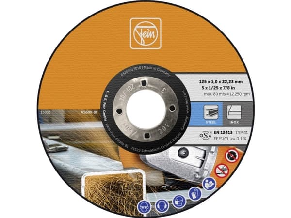 Fein 63709013010 Leikkuukiekko suora 125 mm 22,23 mm 25 kpl 25 kpl