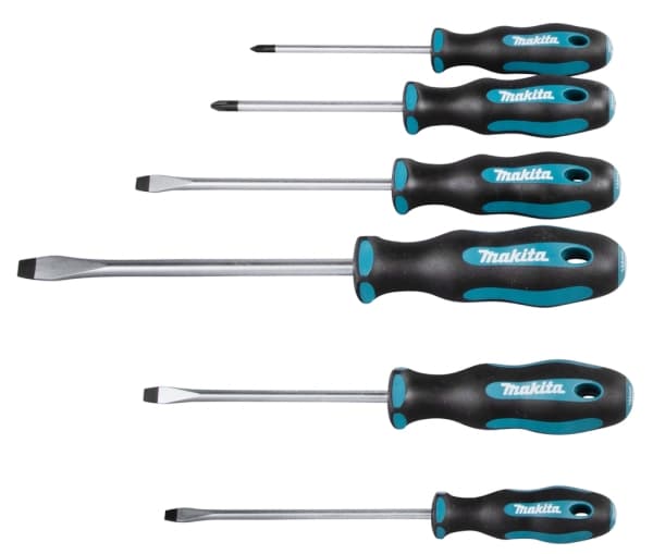 Makita E-10506 Ruuvimeisselisarja 6 kpl (SL 4kpl+PH 2kpl)