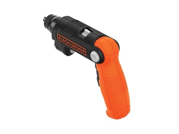 Black & Decker BDCSFL20C-QW, Elektrisk skrutrekker, Pistol/rett håndtak, Sort, Oransje, 5,5 Nm, Batteri, 3,6 V