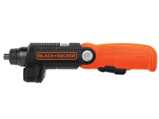 Black & Decker BDCSFL20C-QW, Elektrisk skrutrekker, Pistol/rett håndtak, Sort, Oransje, 5,5 Nm, Batteri, 3,6 V