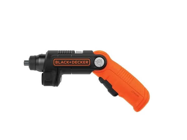 Black & Decker BDCSFL20C-QW, Elektrisk skrutrekker, Pistol/rett håndtak, Sort, Oransje, 5,5 Nm, Batteri, 3,6 V