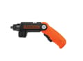 Miniatyrbilde 5 av 5: Black & Decker BDCSFL20C-QW, Elektrisk skrutrekker, Pistol/rett håndtak, Sort, Oransje, 5,5 Nm, Batteri, 3,6 V