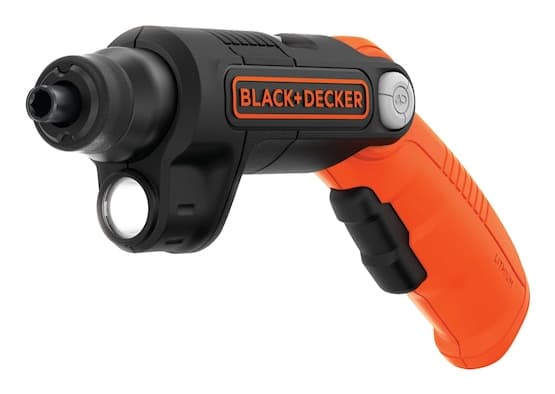 Black & Decker BDCSFL20C-QW, Elektrisk skrutrekker, Pistol/rett håndtak, Sort, Oransje, 5,5 Nm, Batteri, 3,6 V