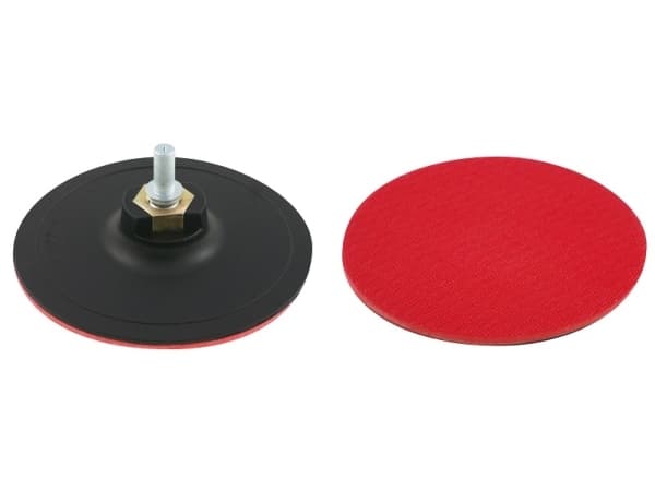 Pro-Line 125 mm gummiskiva med M14-gänga med kardborreband och adapter för borrmaskin - 27037