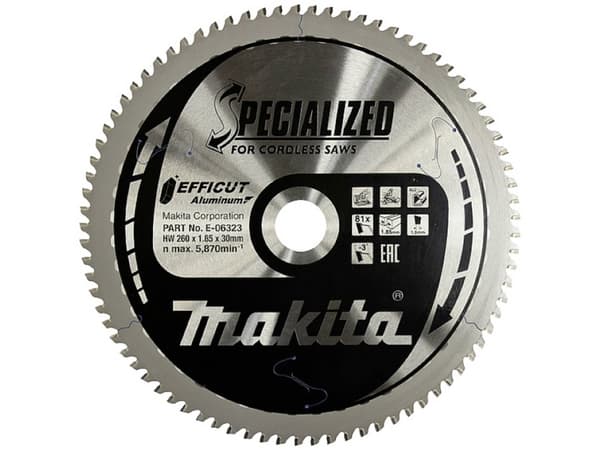 Makita E-06323, Klippskiva, Nedsänkt i mitten, Makita, 1,85 mm, Metallisk, Gjuten aluminium